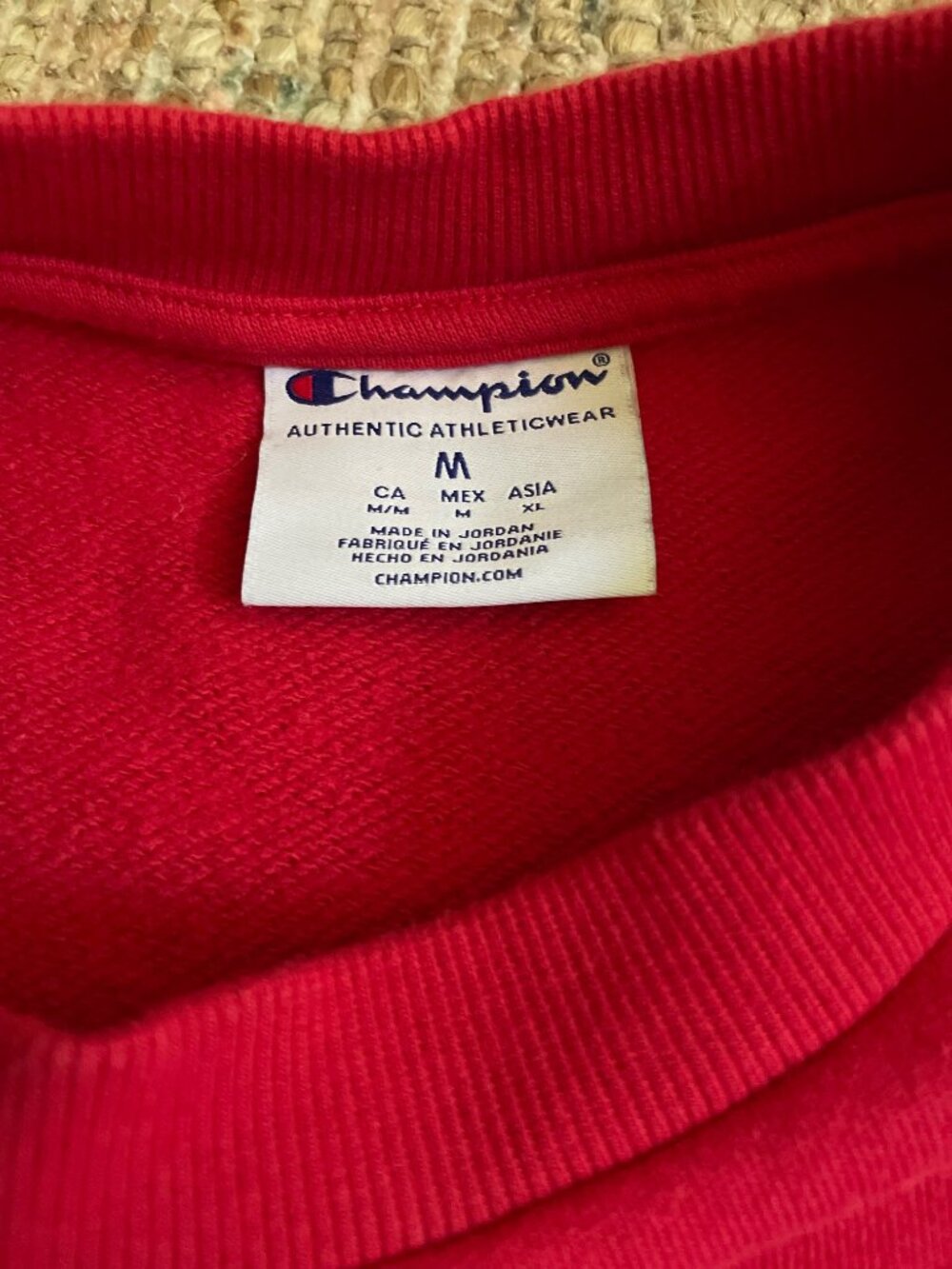 Champion LBI Long Beach Island New Jersey Whale Sweatshirt Red Unisex Medium EUC - Picture 4 of 6